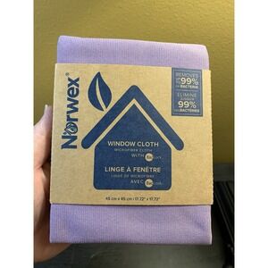 Norwex Window Cloth Purple Microfiber Cloth With BacLock